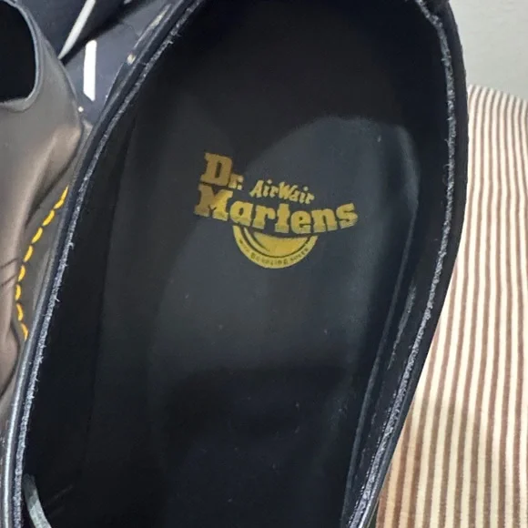 1461 Bex Smooth Leather Oxford Dr. Martens with Yellow Stitching - Picture 2 of 8